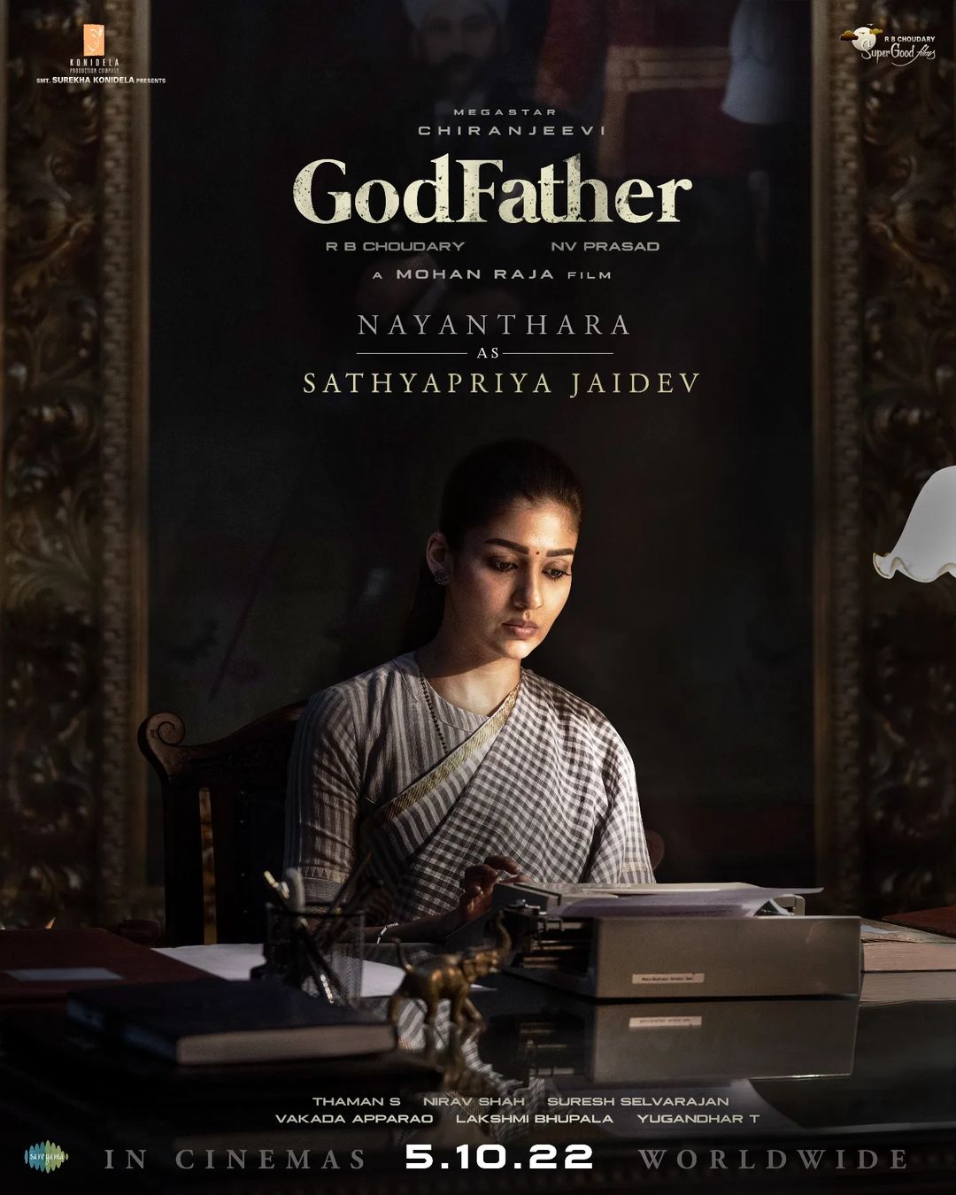 GODFATHER - Nayanthara First Look as Sathyapriya Jaidev